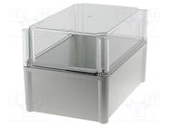 Enclosure: multipurpose; X: 188mm; Y: 278mm; Z: 180mm; SOLID; grey FIBOX