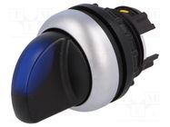 Switch: rotary; 22mm; Stabl.pos: 1; blue; M22-FLED,M22-LED; IP67 EATON ELECTRIC