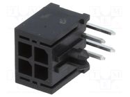 Connector: wire-board; socket; male; MF30; 3mm; PIN: 4; THT; PCB snap AMPHENOL COMMUNICATIONS SOLUTIONS