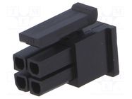 Connector: wire-board; plug; female; MF30; 3mm; PIN: 4; w/o contacts AMPHENOL COMMUNICATIONS SOLUTIONS