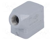 Enclosure for connectors: HDC; size 44.27; for cable; for latch ILME