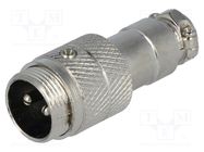 Connector: microphone; plug; male; PIN: 2; for cable; straight NINIGI