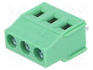 PCB terminal block; angled 90°; 5.08mm; ways: 3; on PCBs; terminal PHOENIX CONTACT