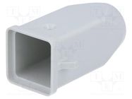 Enclosure: for HDC connectors; CK; size 21.21; Locking: for latch ILME