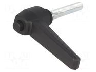 Lever; adjustable; Thread len: 50mm; Lever length: 73mm ELESA+GANTER