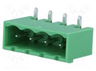 Pluggable terminal block; 5.08mm; ways: 4; angled 90°; socket 