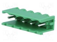 Pluggable terminal block; 5mm; ways: 5; straight; socket; male 