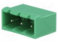 Pluggable terminal block; 5.08mm; ways: 3; straight; socket; male 