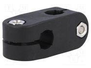 Mounting coupler; cross; D: 10mm; S: 8mm; polyamide ELESA+GANTER