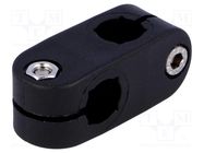 Mounting coupler; cross; D: 12mm; S: 10mm; polyamide ELESA+GANTER