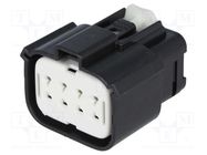 Connector: automotive; plug; female; MX150L; for cable; PIN: 8; IP67 