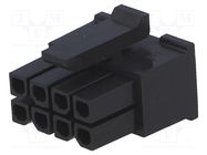 Connector: wire-board; plug; female; Micro-Fit 3.0; 3mm; PIN: 8 