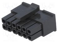 Connector: wire-board; plug; female; Micro-Fit 3.0; 3mm; PIN: 12 