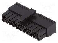 Connector: wire-board; plug; female; PIN: 22; Micro-Fit 3.0; 3mm MOLEX