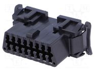 Connector: diagnostic OBD II; plug/socket; female; PIN: 16; 30V MOLEX