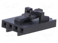 Connector: wire-wire/PCB; plug; female; PIN: 4; SL; for cable MOLEX