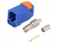 Connector: FAKRA; plug; female; straight; crimped MOLEX