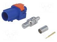 Connector: FAKRA; plug; male; straight; crimped; Cable: RG174,RG316 MOLEX
