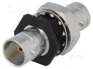 Coupler; socket; BNC socket,both sides; shielded; straight; 75Ω NEUTRIK