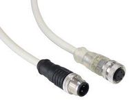 SENSOR CORD, 4P M12 RCPT-M12 PLUG, 11.8"