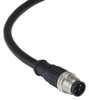 SENSOR CORD, 4P M12 PLUG-FREE END, 3.3FT