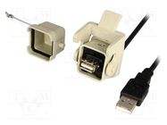 Adapter cable; USB 2.0,with protective cap; Type: straight; IP65 ENCITECH