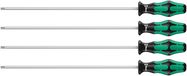 367/4 TORX® HF Kraftform Plus Screwdriver set with holding function and 300 mm-long blades, 1 x TX 20x300; 1 x TX 25x300; 1 x TX 27x300; 1 x TX 30x300, Wera