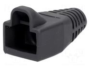 RJ45 plug boot; 6mm; dark grey ENCITECH