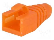 RJ45 plug boot; orange 