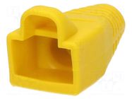 RJ45 plug boot; 6mm; yellow ENCITECH