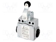 Limit switch; lever R 34,5mm, plastic roller Ø18mm; NO + NC POKÓJ