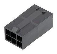 CONN HOUSING, PLUG, 6POS, 2ROW, 4.2MM