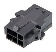 CONN HOUSING, PLUG, 6POS, 2ROW, 4.2MM