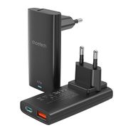 Choetech PD6011 PD65W GaN slim USB-A+C mini charger (black), Choetech