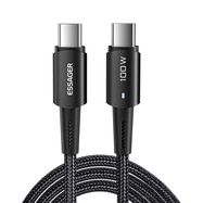 USB-C to USB-C Cable 100W Essager 1m (black), Essager