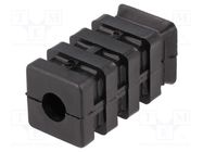 Mounting coupler; for profiles; W: 21mm; H: 43mm; Int.thread: M8 ELESA+GANTER