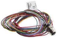 SENSOR CORD, M12 RCPT-FREE END, 3.3FT