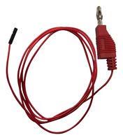 4MM BANANA PLUG-SQ. PIN SOCKET, RED, 1M