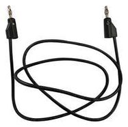 STACKABLE 4MM BANANA PLUG, BLK, 900MM