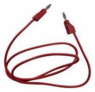 STACKABLE 4MM BANANA PLUG, RED, 900MM