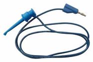 4MM BANANA PLUG-HOOK CLIP, BLUE, 900MM