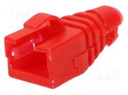 RJ45 plug boot; red ENCITECH