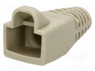 RJ45 plug boot; 6mm; light grey ENCITECH