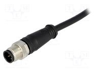 Connector: M12; plug; PIN: 5; male; A code-DeviceNet / CANopen; 5m 