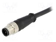 Connector: M12; plug; PIN: 5; male; A code-DeviceNet / CANopen; 5m 