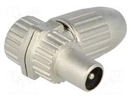 Connector: coaxial 9.5mm (IEC 169-2); plug; male; shielded; 75Ω TELESTE