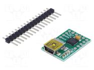 Module: converter; USB-UART; USB B mini; 921.6kbps; 5VDC POLOLU