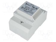 Power supply: transformer type; for DIN rail,non-stabilised BREVE TUFVASSONS