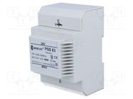 Transformer: mains; 63VA; 400VAC; 24V; Leads: terminal block; IP30 BREVE TUFVASSONS