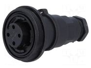 Connector: circular; plug; female; PIN: 4; 10A; 250V; IP68; UL94V-0 BULGIN